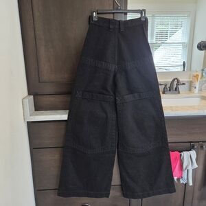 JNCO Camilla Jeans Wide Leg Black Denim Pants